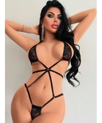 Kadın Siyah Fantezi Jartiyer 2172