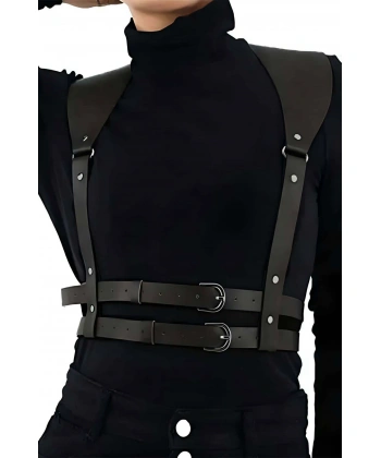 Omuzdan Askılı Ayarlanabilir Şık Deri Kemer - Brf966