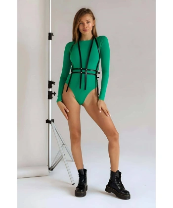 Omuzdan Askılı Deri Bel Kemeri, Vücut Kemeri - Brf1137