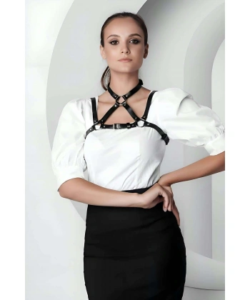 Şık Crop Yaka Harness, Giysi Üzeri Tamamlayıcı Yaka Aksesuar - Brf1290
