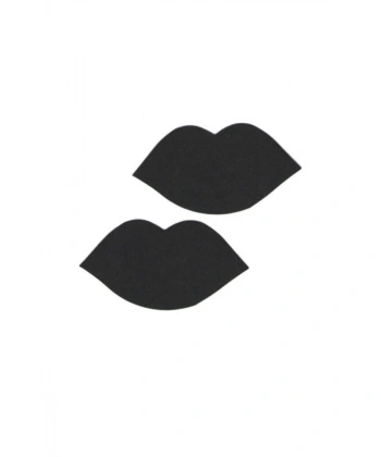 Siyah Dudak Şeklinde Fantezi Göğüs Ucu Kapatıcı