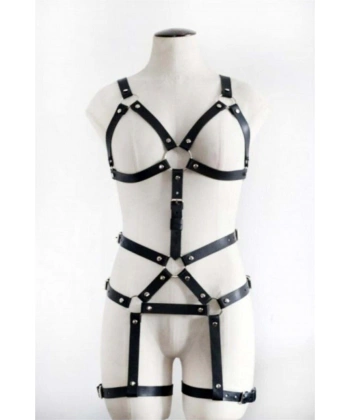 Vücut Saran Siyah Fantazi Giyim - Brf750