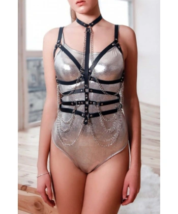 Zincirli Fantazi Seksi Harness - Brf754