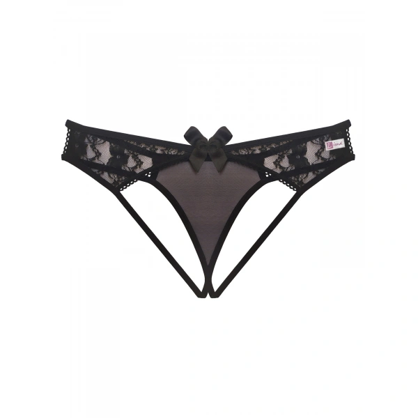 Beruflic Arkası Açık Siyah Fantezi String Tanga