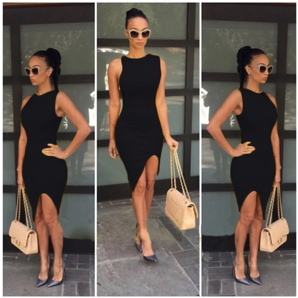 Beruflic B101209 Asimetrik Kesim Elbise