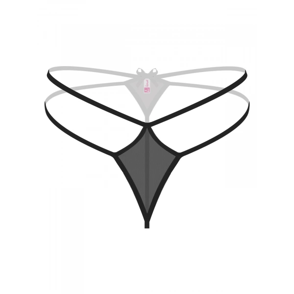 Beruflic Büyük Beden Siyah Fantezi String Külot