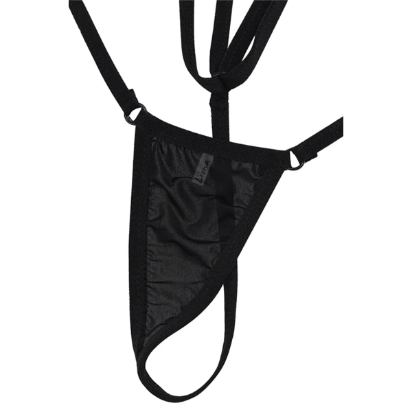 Beruflic Kadın Fantazi İç Giyim Siyah Fantezi String