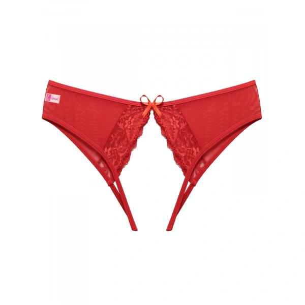 Beruflic Özel Bölgesi Açık Büyük Beden Kırmızı Fantezi Bato Külot