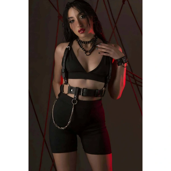 Fantazi Deri Omuzdan Askılı Harness - Brf1266