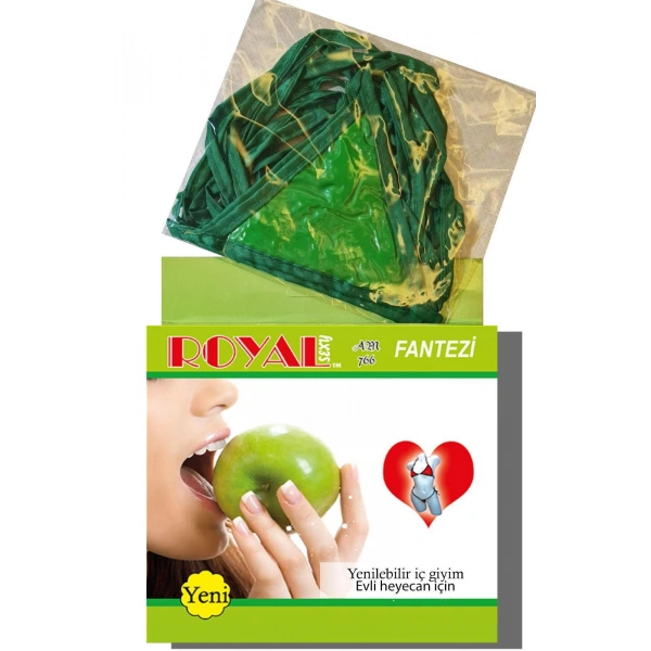 Fantezi Yenilebilir Elma Aromalı İç Çamaşırı Takımı