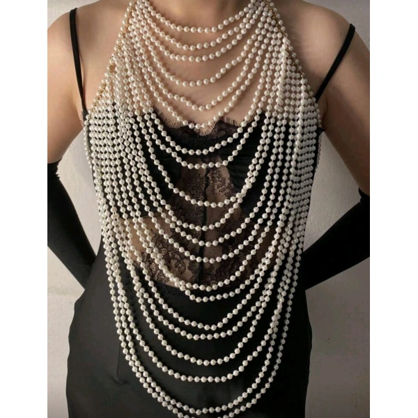 İncili Seksi Vücut Aksesuarı , Şık Bustiyer