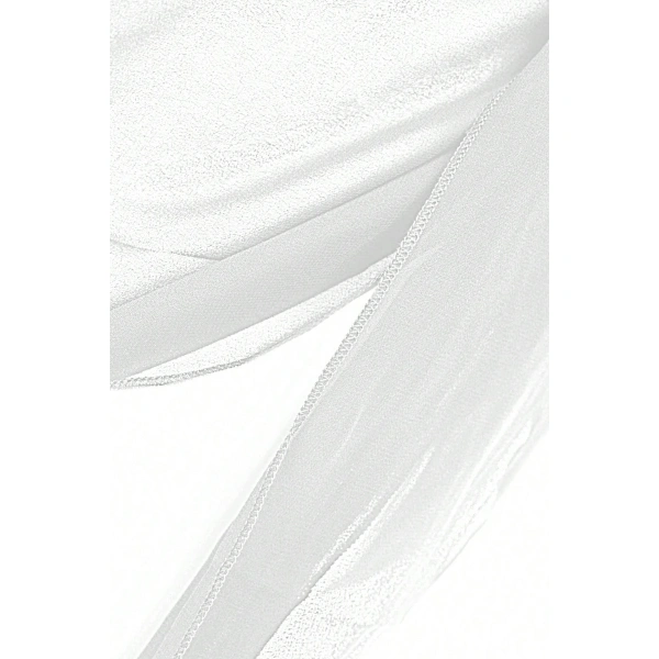 Kadın Siyah Beyaz Transparan Belden Bağlamalı Pareo 2li