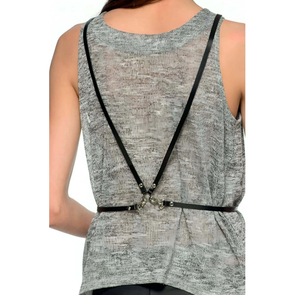 Sırtı V Detaylı Şık Harness - Brf179