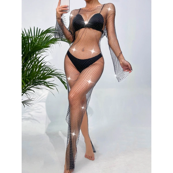 Uzun Kollu Uzun Elbise.