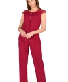Bordo Penye Pijama Takımı - 1632