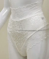 Ekru Dantelli Yüksek Bel Külot Venüs-k1012
