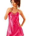 Fuşya Saten Kısa Gecelik - 315