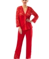 Kırmızı Penye Pijama Takımı - 1570