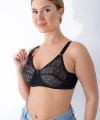 Siyah Dantelli Toparlayıcı Sütyen - 506