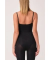Siyah Kadın Paçalı Boy Dikişsiz Korse - 750