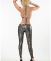 Zebra Desenli Lame Vücut Çorabı-490