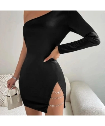 Beruflic Bayan Asimetrik Halkalı Mini Elbise