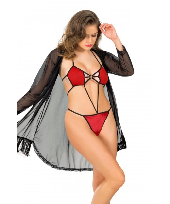 Kırmızı Fantezi 2 Li Takım - 1358