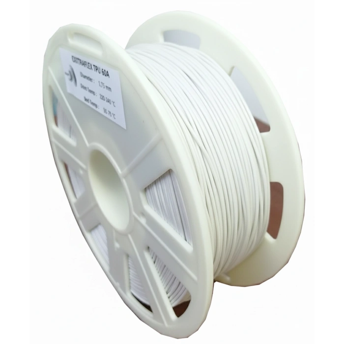 TPU FLEX 60A - BEYAZ SUPERFLEX FİLAMENT