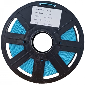 TPU FLEX 95A - TURKUAZ ESNEK FİLAMENT