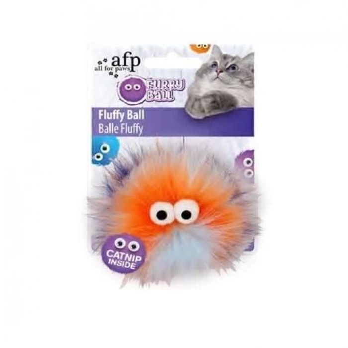 Afp Furry Ball Fluffer Catnipli Turuncu 9,5 x 9 x 5 x5 cm