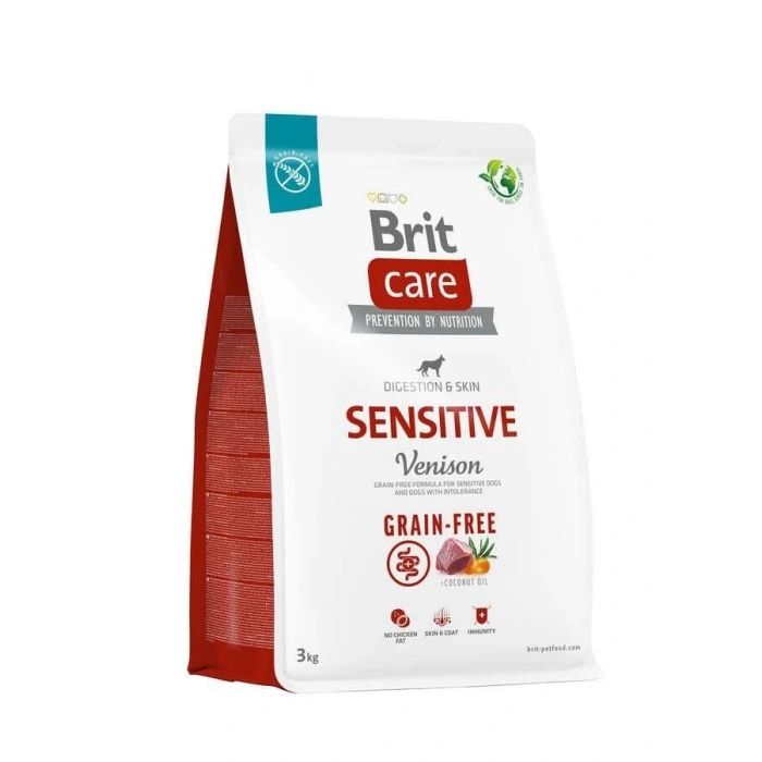 Brit Care Grain Free Sensitive Geyik Etli ve Patatesli Tahılsız Köpek Maması 3 Kg