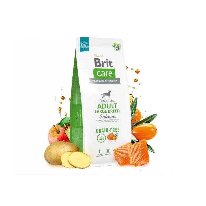Brit Care Skin & Coat Somonlu Tahılsız Büyük Irk Yetişkin Köpek Maması 12kg