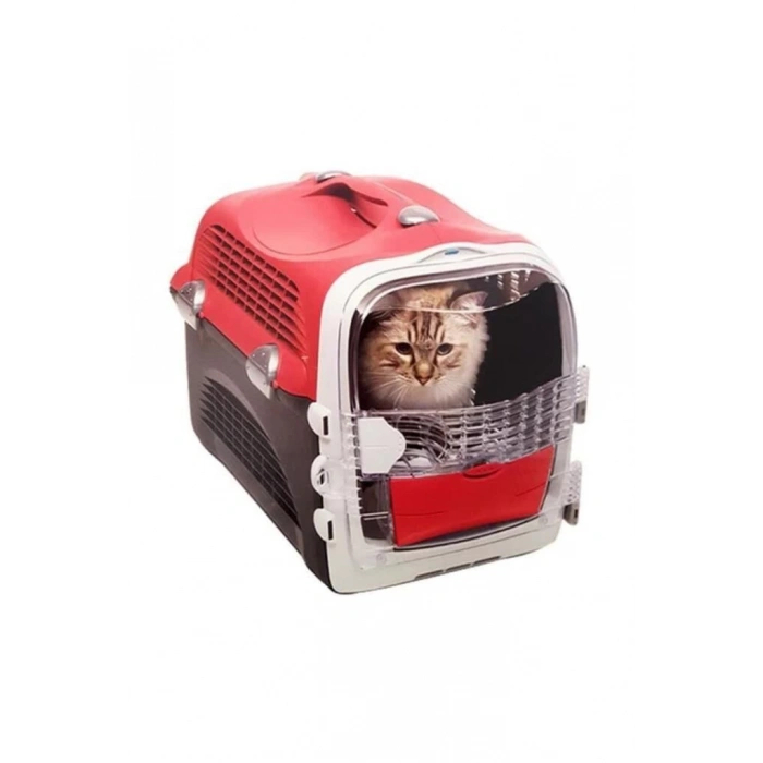 Catit Cabrio Carrier Cherry Red Kedi Köpek Taşıma Çantası ( 51x33x35 )