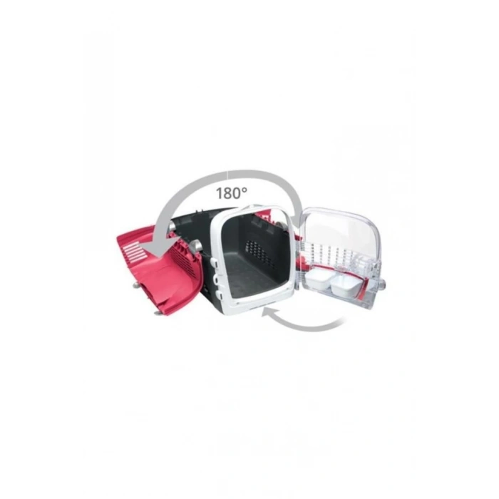 Catit Cabrio Carrier Cherry Red Kedi Köpek Taşıma Çantası ( 51x33x35 )