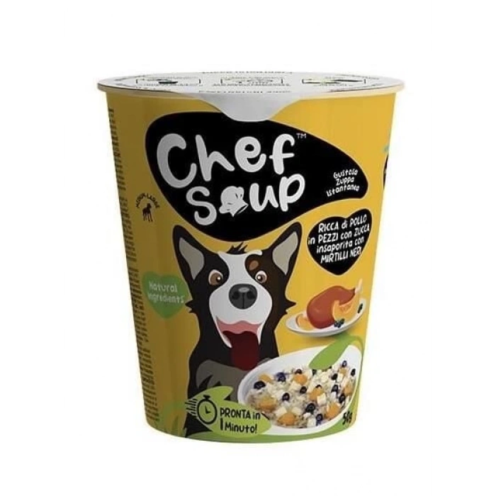 Chef Soup Tavuklu Yaban Mersini ve Bal Kabakli Hazir Çorba 50 Gr