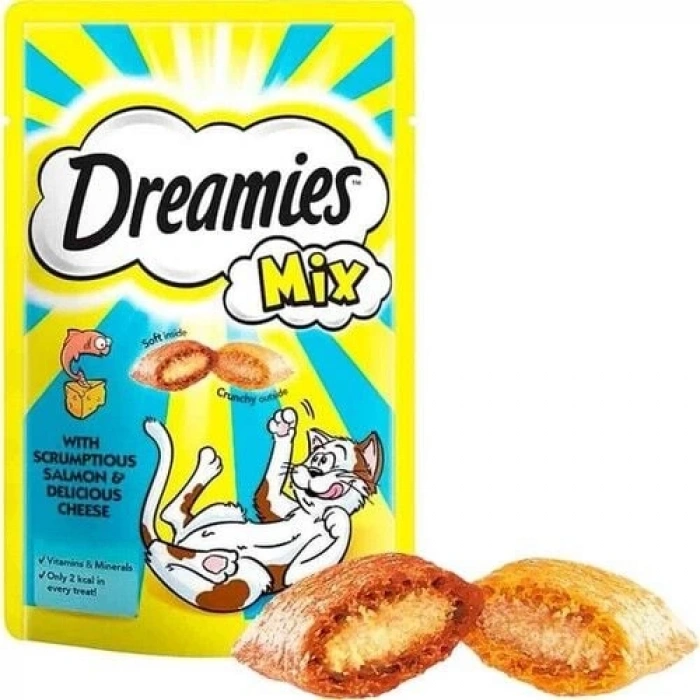 Dreamies Mix Somonlu ve Peynirli Kedi Ödülü 60 gr