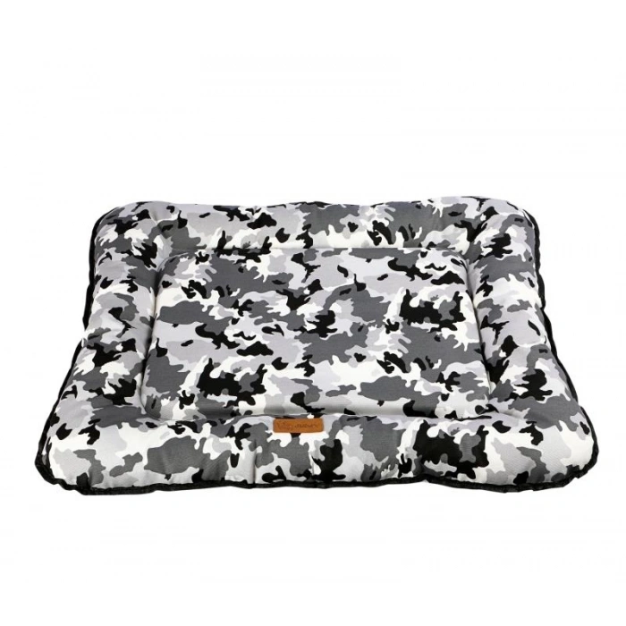 Dubex Kamuflaj Kedi-Köpek Yer Minderi - Gri Siyah/Large