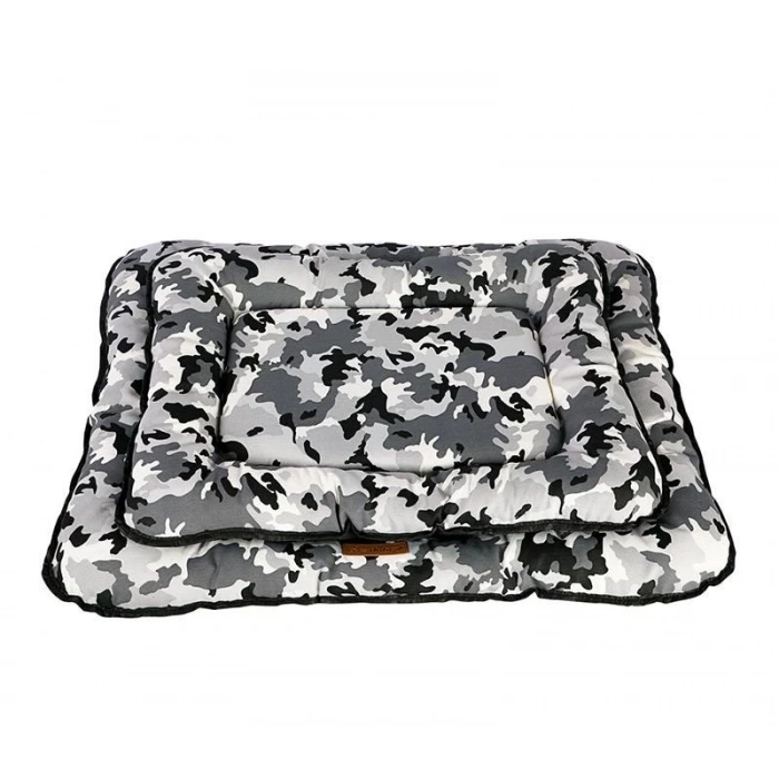 Dubex Kamuflaj Kedi-Köpek Yer Minderi - Gri Siyah/Large