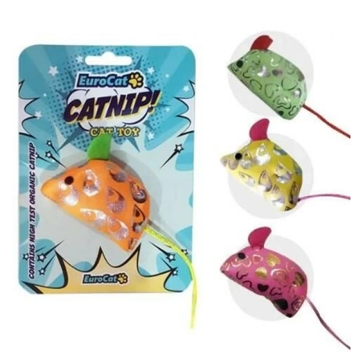 EuroCat Kedi Oyuncağı Yaldızlı Fare