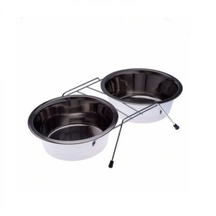 Eurodog DDWF2BCP-1/2 Pt Ayaklı İkili Metal M.Kabı ø11,5 Cm