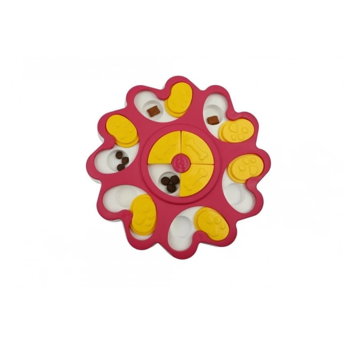 Evox Papatya Şeklinde Köpek Ödül Bulmacası Fuşya