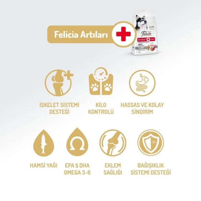 Felicia Kuzulu Köpek Maması 3 kg