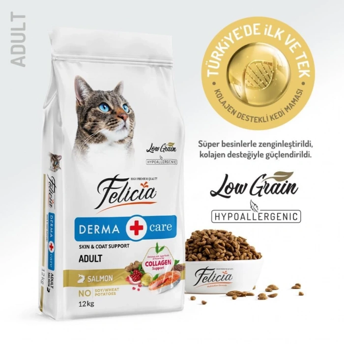 Felicia Somonlu Yetişkin Kedi Maması 12 kg