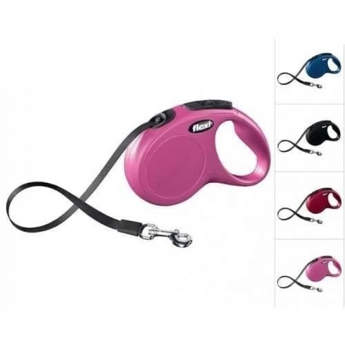 Flexi New Classic 3M Şerit Pembe Xsmall