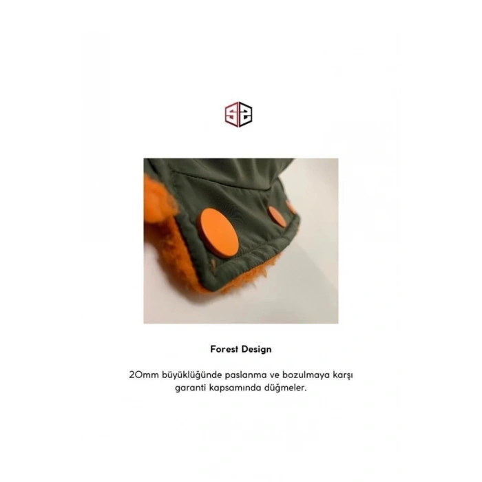 Forest Design Köpek Montu Navy Yeşil Köpek Kıyafeti