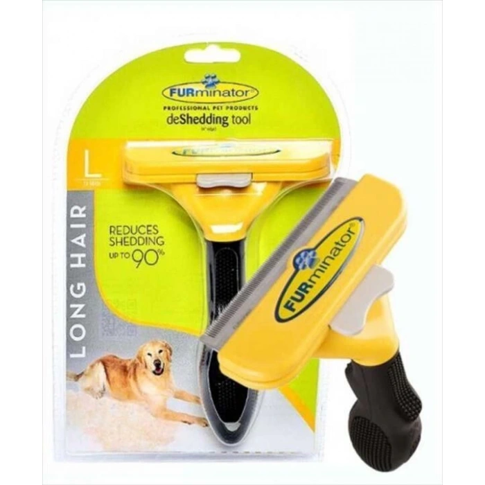 Furminator Long Hair Uzun Tüylü Köpekler İçin Tüy Tarağı Large