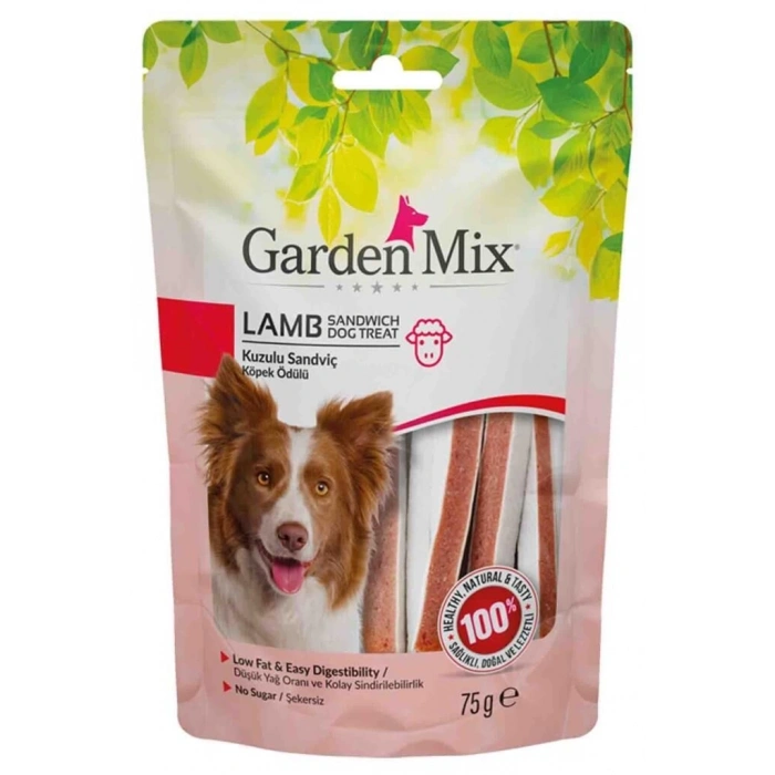 Gardenmix Kuzulu Sandviç Köpek Ödül Maması 75gr