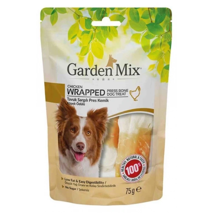 Gardenmix Sargılı Pres Kemik Köpek Ödül Maması 75gr