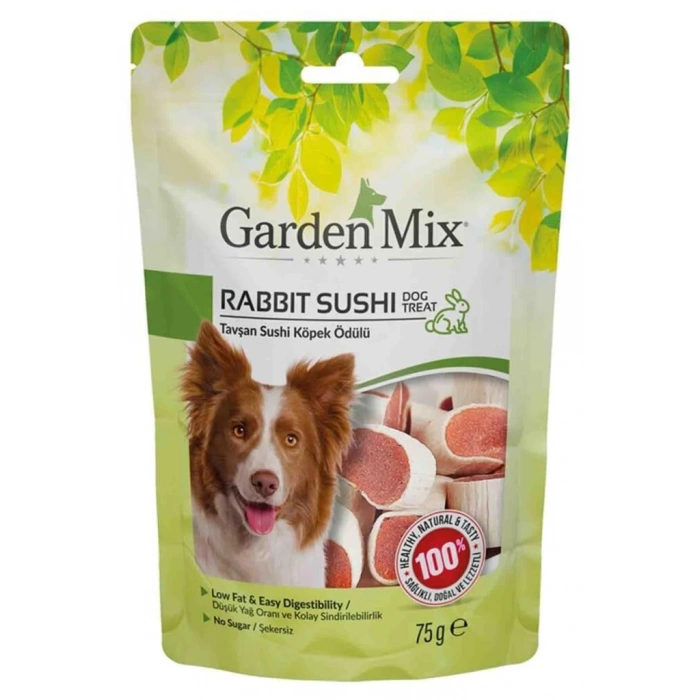 Gardenmix Tavşan Sushi Köpek Ödül Maması 75gr