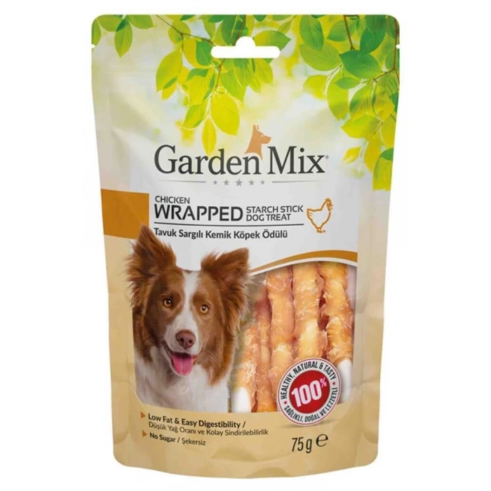 Gardenmix Tavuk Sargılı Kemik Köpek Ödül Maması 75gr